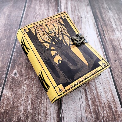 Leather Journal, Leather Dairy, Notebook, Halloween Gift, Journals for writing.-image