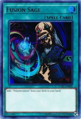 Yugioh! LP Fusion Sage - LCKC-EN089 - Ultra Rare - Unlimited Edition Lightly Pla-image