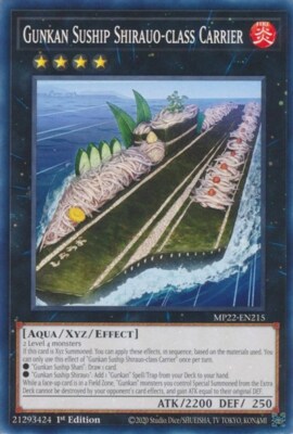1x Gunkan Suship Shirauo-class Ca NM Eng YuGiOh - 2022 Mega Tin - Pharoah's Gods-image