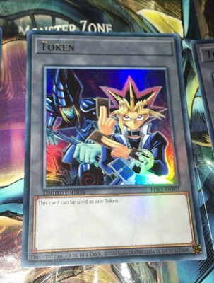 LDK2-ENT01 TOKEN (YUGI & DARK MAGICIAN) ULTRA RARE LIMITED EDITION YuGiOh CARD-image