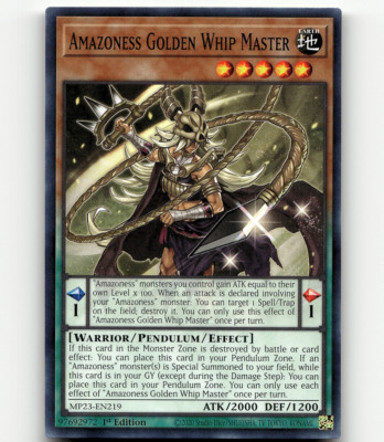 Yugioh Amazoness Golden Whip Master 25th Anniv. Tin: Dueling Heroes Mega Pack-image