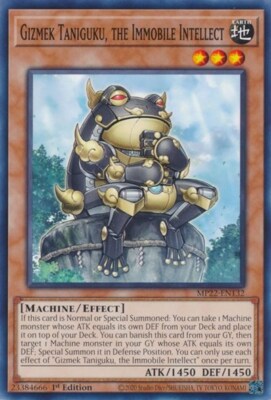 1x Gizmek Taniguku, the Immobile  NM Eng YuGiOh - 2022 Mega Tin - Pharoah's Gods-image
