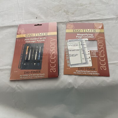 Day-Timer Pen Holder with Storage Pouch 8 1/2