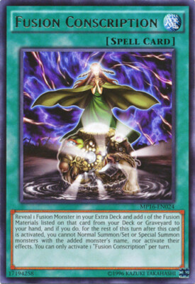 Fusion Conscription - MP16-EN024 - Rare - Unlimited Edition x1 - Near Mint-image