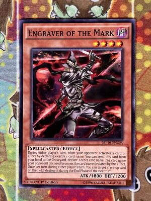 Yugioh Engraver Of The Mark MP16-EN208 Single-image