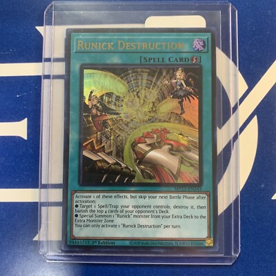 Runick Destruction MP23-EN243 25th Anniversary Tin: Dueling Heroes Mega Pack 1st-image