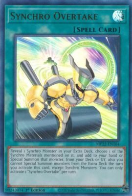 SYNCHRO OVERTAKE MP22-EN164 1ST ED 2022 MEGA TIN YUGIOH (ULTRA, NM)-image