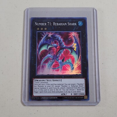 Yu Gi Oh Card Rebarian Shark #71 2017 Mega-Tins Promos CT14-EN005 Limited-image