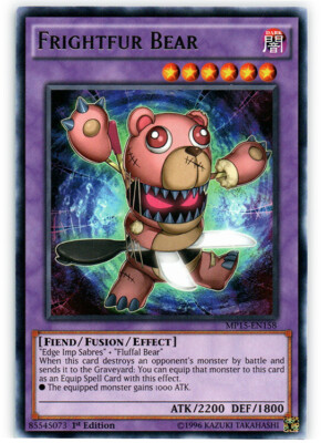 Frightfur Bear - MP15-EN158 - Rare - 1st Edition NM YuGiOh!  2015 Mega-Tin Mega -image