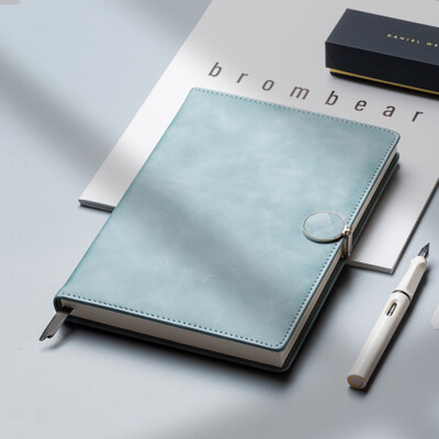 260 Page PU Leather Office Journal A5 Notebook Lined Paper Writing Diary Planner-image