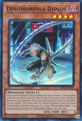 25th Anniversary Tin: Dueling Heroes Mega Pack #MP23-EN010 Dinomorphia Diplos-image