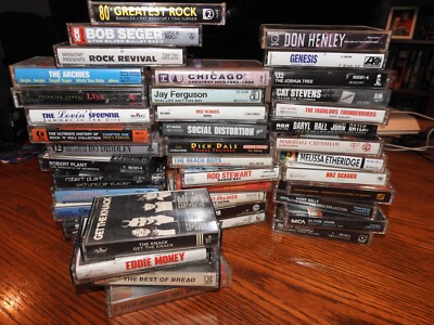 You Choose 60s-90s Classic Rock Cassettes - $3.99 Each - Great Artists-image