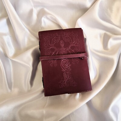 Mother of Earth Embossed Leather Journal Dream Journal, Dairy Personalized Gift.-image