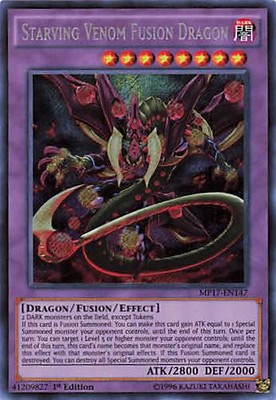 Yu-Gi-Oh! TCG Mega-Tin Mega Pack Starving Venom Fusion Dragon #MP17-EN147 1st Ed-image