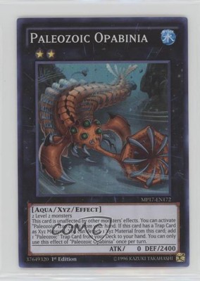 Paleozoic Opabinia (SR) 1st Ed. YuGiOh Mega-Tins Mega Pack #MP17-EN172 e6j-image