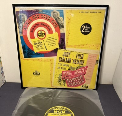 Judy Garland Easter Parade x Annie Get Your Gun Dual Vinyl Record Framed Album-image