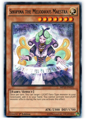 Yugioh! MP Shopina the Melodious Maestra - MP15-EN131 - Rare - 1st Edition Moder-image