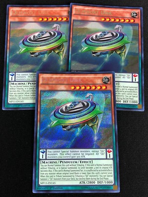 YUGIOH QLIPHORT DISK MP15-EN145 1ST SECRET X3-image