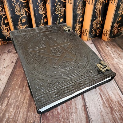 Star Embossed Leather Journal, Wedding Gift, Dream Journal, Personalized Gift.-image