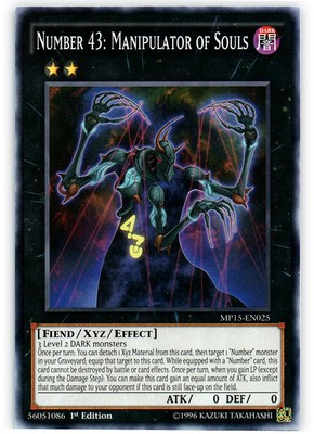 Number 43: Manipulator of Souls - MP15-EN025 - Common - 1st Edition - Heavily Pl-image