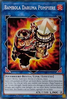 Daruma Firefighter Doll - Common - Mega-Tin 2019 Mega-Pack MP19-IT031 ITA New-image