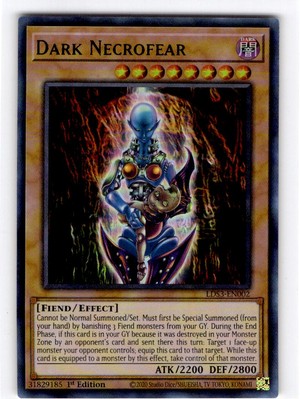 Yu-Gi-Oh 1st edition Dark Necrofear Ultra Rare #LDS3-EN002-image