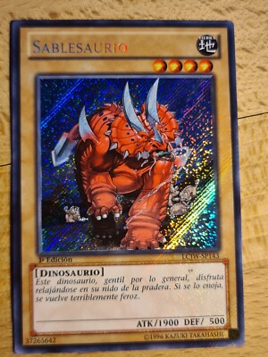 Sabersaurus●YUGIOH●LCJW●2013●SECRET RARE●SPANISH●1st EDITION●NM #07101-image