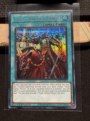 Triple Tactics Thrust Prismatic Secret Rare 1st Edition Yu-Gi-Oh Card. Near Mint-image