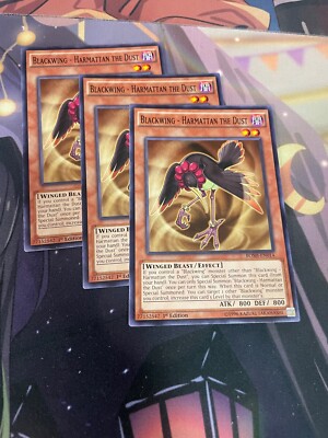 YUGIOH - BLACKWING HARMATTAN THE DUST X3 - COMMON - BOSH - 1ST ED - NM-image
