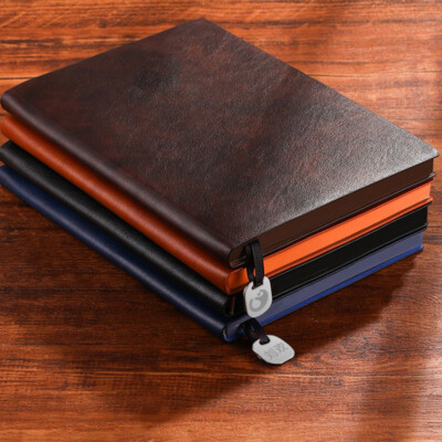 PU Leather Vintage Journal A5 Notebook Lined Paper Writing Diary 200 Pages-image