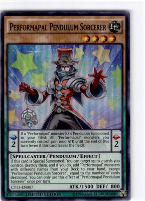 Yu-Gi-Oh Performapal Pendulum Sorcerer Super Rare #CT13-EN007-image