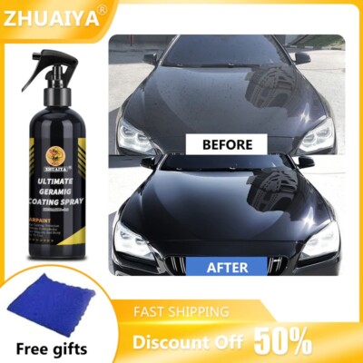 Ceramic Car Coating Paint Care Nano Hydrophobic Top Quick Coat Polish Polymer -image