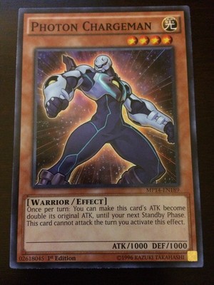 MP14-EN189 Yugioh! PHOTON CHARGEMAN - Monster Card - 1st Edition - Near Mint x1-image
