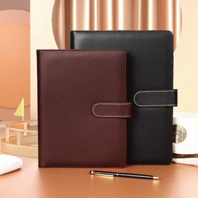PU Leather Refillable Journal A5/B5 Notebook Lined Paper Writing Diary 200 Pages-image