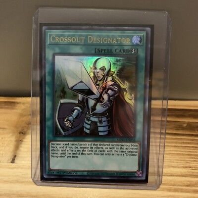 Crossout Designator, 1st Edition, Ultra Rare, Pack Fresh Right Into Toploader-image