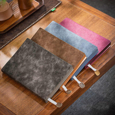 PU Leather Journal A5 Notebook Lined Paper Writing Diary Planner 260 Pages-image