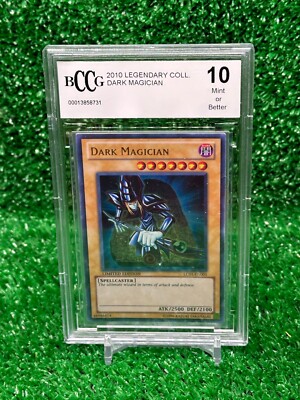 2010 Yugioh Dark Magician LC01-EN005 LEGENDARY COLLECTION BCCG 10 Mint-image