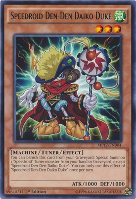 Speedroid Den-Den Daiko Duke - MP17-EN004 - Rare - 1st Edition - Lightly Played-image