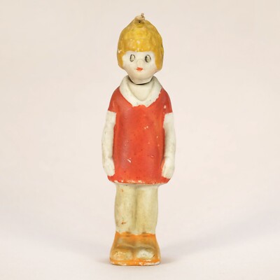 1930s Vintage Little Orphan Annie Bisque Nodder Toy Figure – 3-3/8