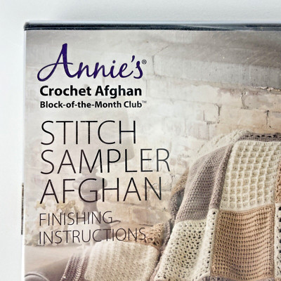 NEW Annie's Crochet Afghan Block of the Month Finishing Instructions Sealed DVD-image