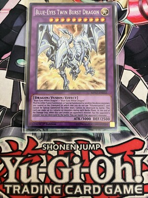 Blue-Eyes Twin Burst Dragon Secret Rare 1st Edition MP17-EN056 Yugioh-image