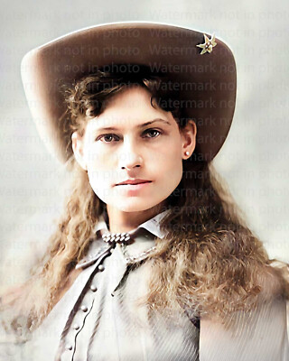 Annie Oakley 8x10 RARE COLOR Photo 601-image