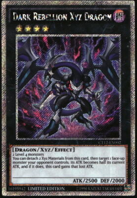Yu-Gi-Oh! - 2015 Mega-Tins Dark Rebellion XYZ Dragon 2015 CT12-EN002 Limited-image