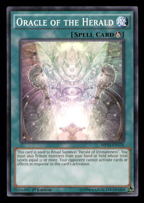 Yugioh Oracle of the Herald #MP15-EN176 2015 Mega-Tins Mega Pack LP-image