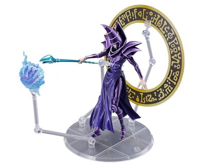 Yu-Gi-Oh! DM Dark Magician 7.3in Anime Action Figure S.H.MonsterArts Bandai NIB-image