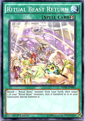 Ritual Beast Return RATE-EN064 Yu-Gi-Oh! Card Light Play 1st Edition-image