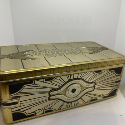 Yu-Gi-Oh! 2019 Gold Sarcophagus Mega Tin (Empty) Card Storage-image