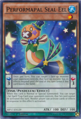 Performapal Seal Eel - MP17-EN129 - Common - 1st Edition x3 - Near Mint-image