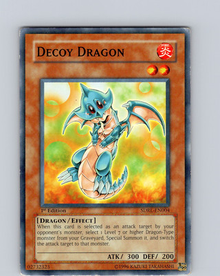 Yu-Gi-Oh TCG Decoy Dragon SDRL-EN004 1st Edition Regular Common Card Played LP-image