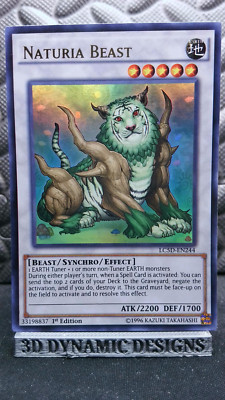 | Yugioh Naturia Beast LC5D-EN244 Ultra Rare Legendary Collection 5Ds  NM- 🔥 |-image